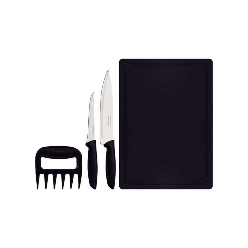 Juego Para Asado Tramontina Plenus 4 Piezas Negro