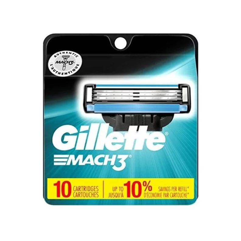 Pack 10 Repuestos Gillette Mach3-1