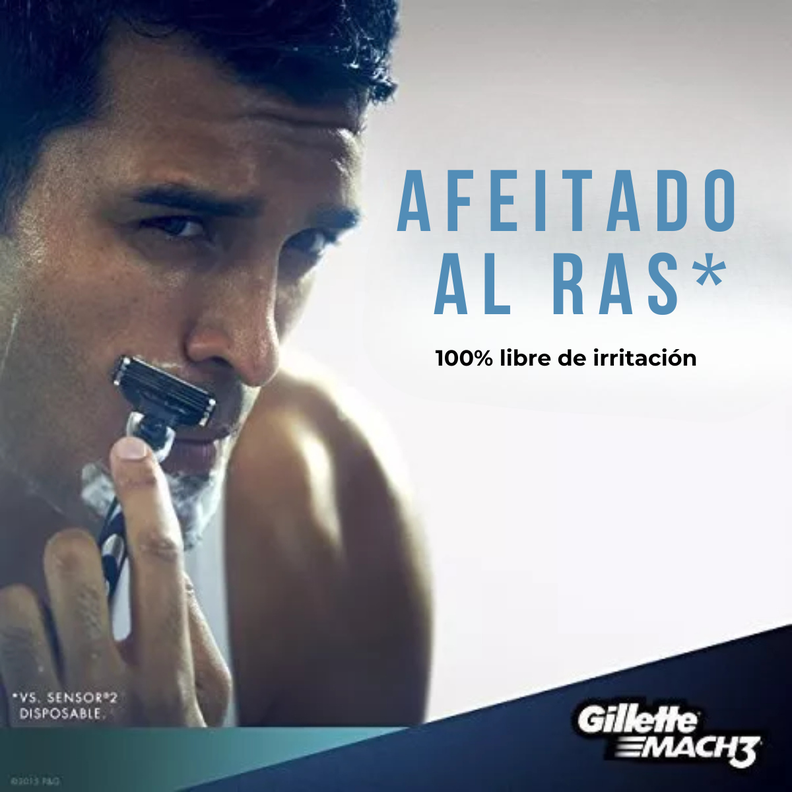 Pack 10 Repuestos Gillette Mach3-2