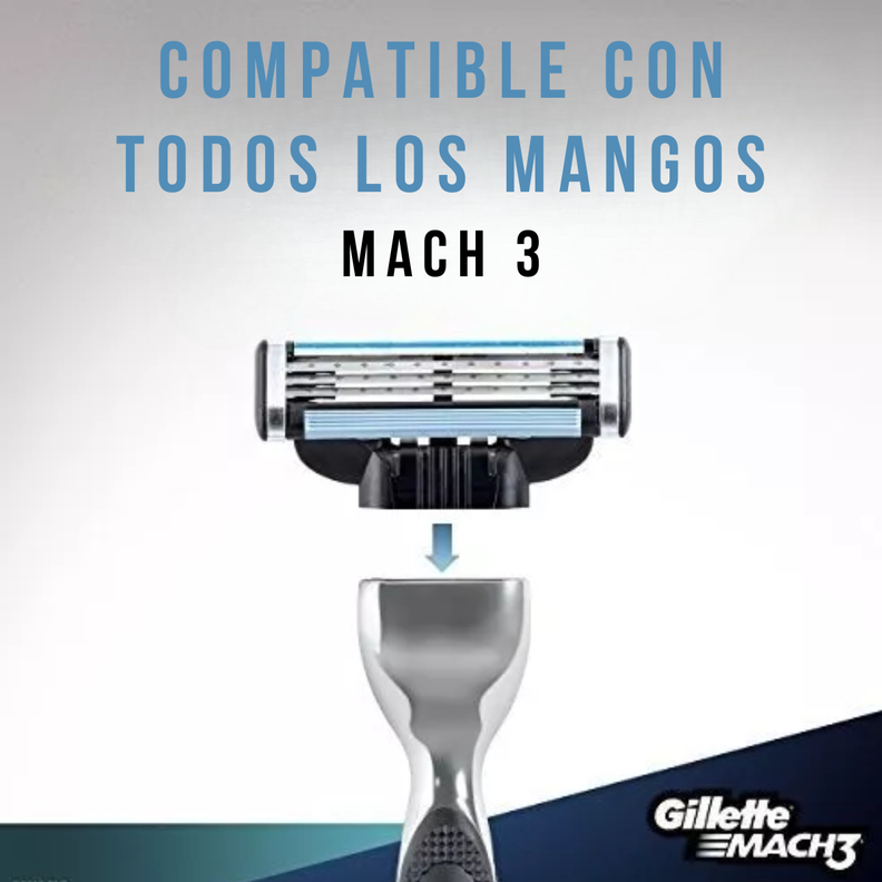 Pack 10 Repuestos Gillette Mach3-4