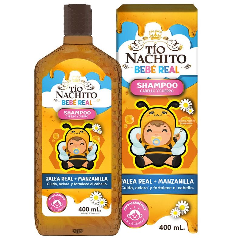 Tío Nachito Shampoo Para Niños 2 En 1 400ml-0
