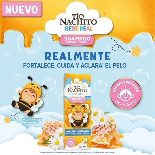 Tío Nachito Shampoo Para Niños 2 En 1 400ml-1