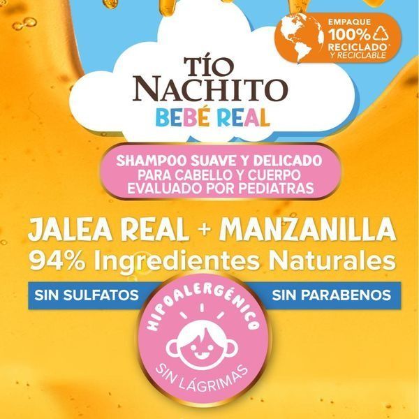 Tío Nachito Shampoo Para Niños 2 En 1 400ml-2