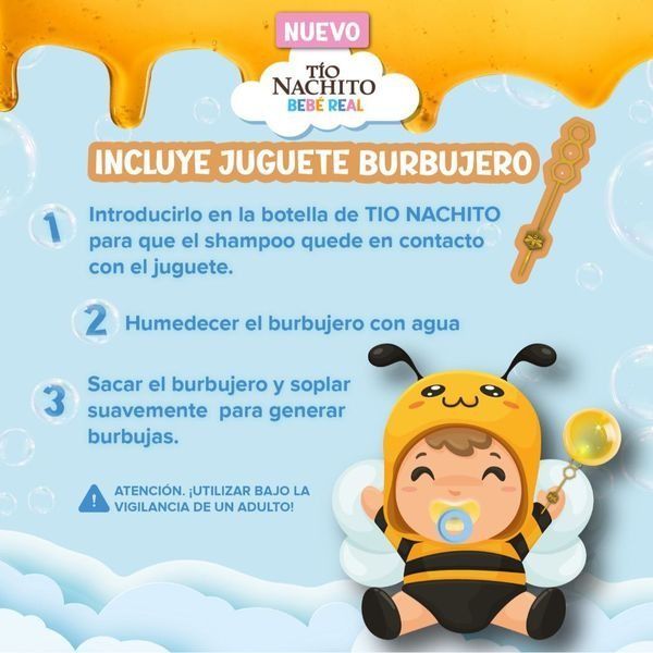 Tío Nachito Shampoo Para Niños 2 En 1 400ml-4