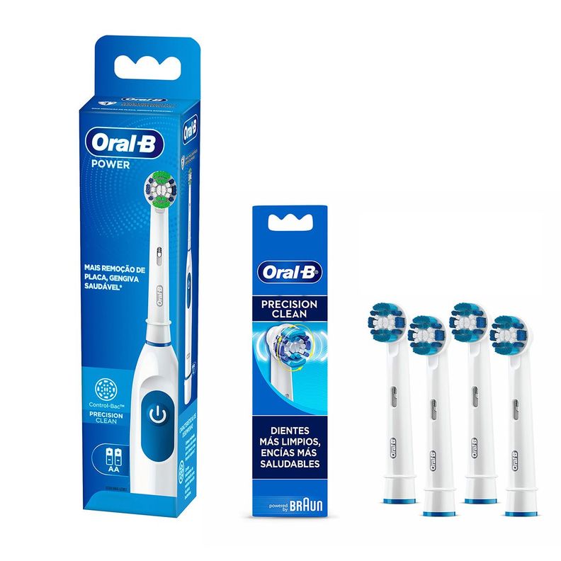 Pack Cepillo Electrico Oral-B Power Precision Clean+rept 4ud