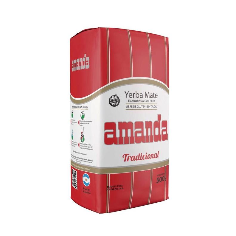 Pack 10 Yerba Mate Amanda Tradicional 500gr-3