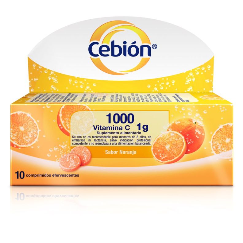 Pack Cebión Vitamina C 10 Comprimidos Efervescentes X 5ud-2