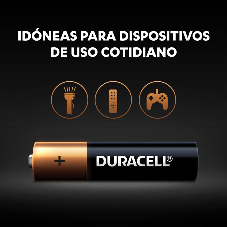 Pack 40 Pilas alcalinas Duracell blíster AAA-3