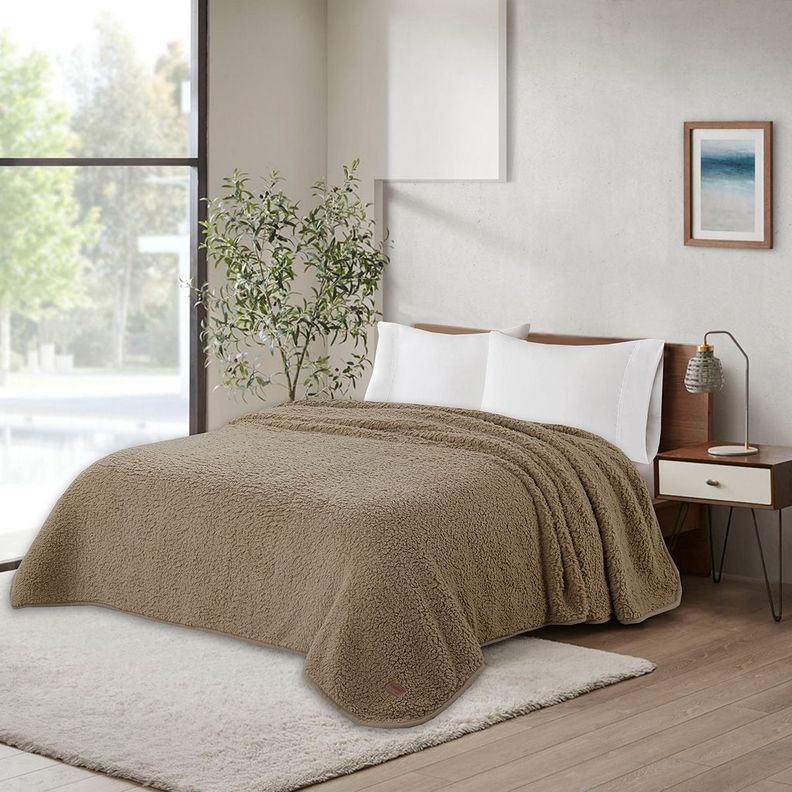 Frazada Andes Sherpa Beige 2 Plazas-0