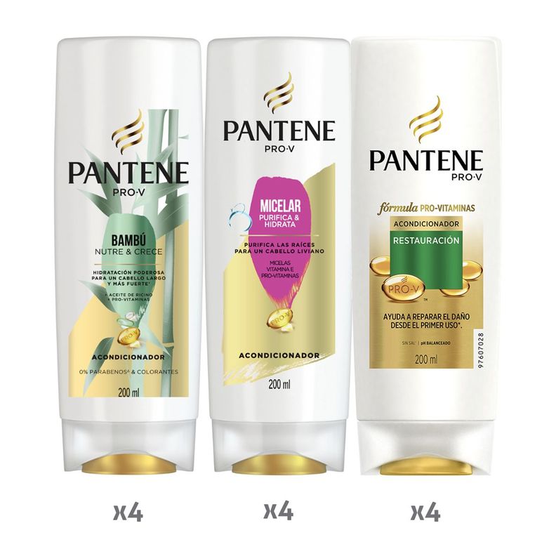 Pack 12 Bálsamo Pantene surtido 200 ml-0