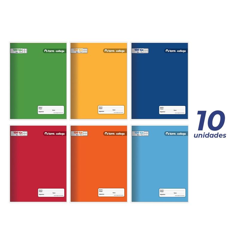 Pack cuadernos collage liso croquis Torre 100H x10ud-1