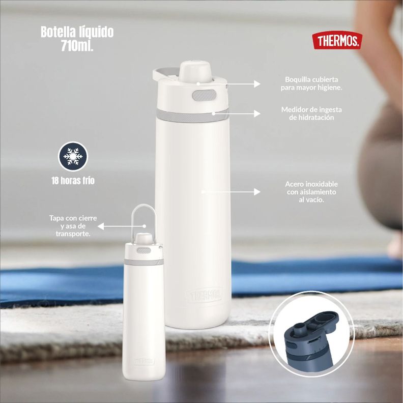 Thermos Botella Guardian 710ml Acero Inoxidable Blanca-3