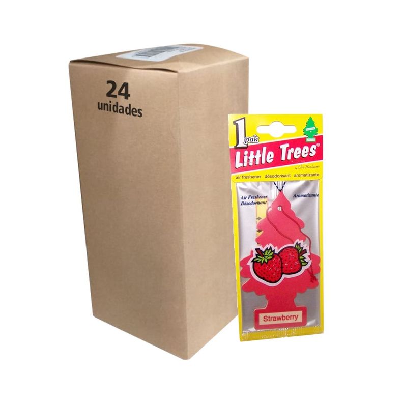 Pack 24 Pinos Aromáticos Little Trees Aroma Frutilla-0