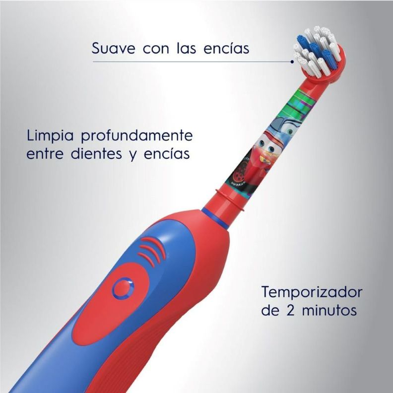 Cepillo De Dientes Eléctrico Oral-B Cars 2 pilas AA-4