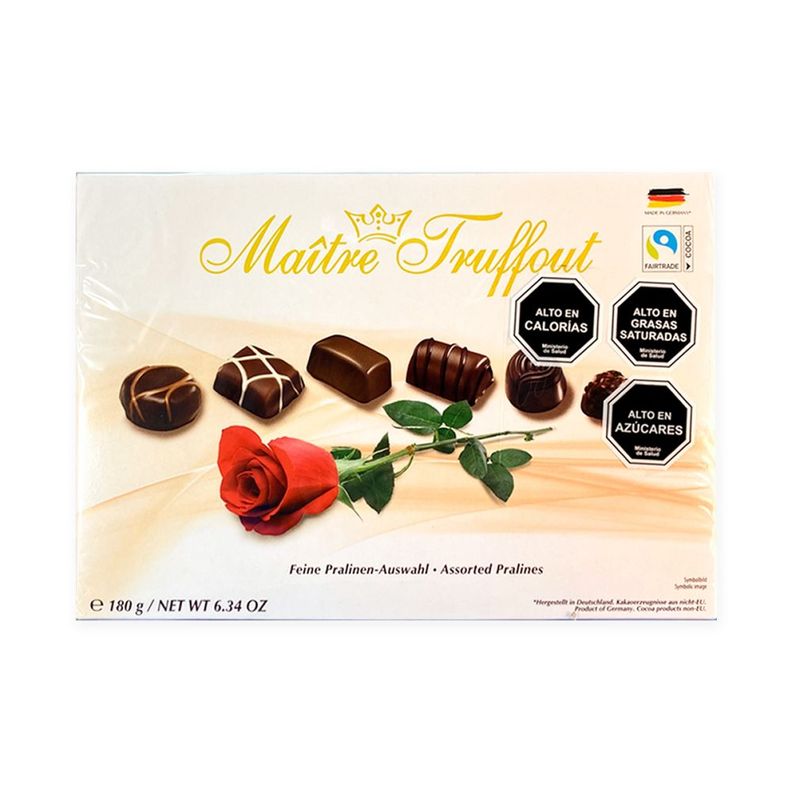 Pack 8 Estuches Pralines Maitre Truffout Surtidos Rosa 180g-2