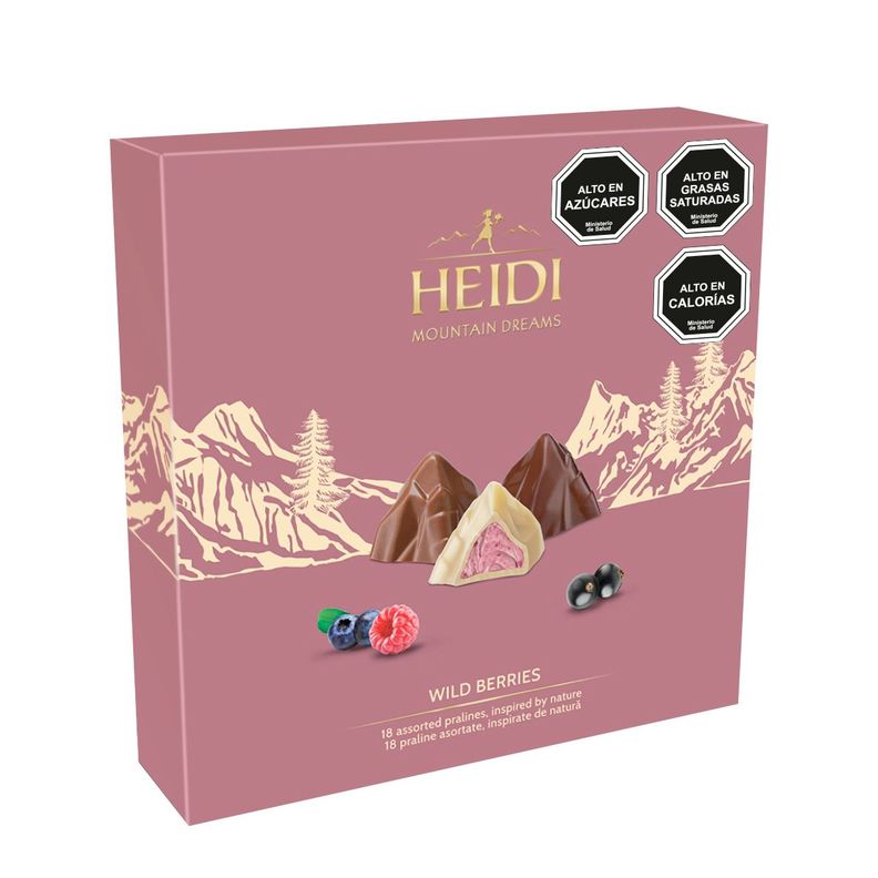 Estuche Choc. bombones Heidi mountain dreams frutos bosque.-0