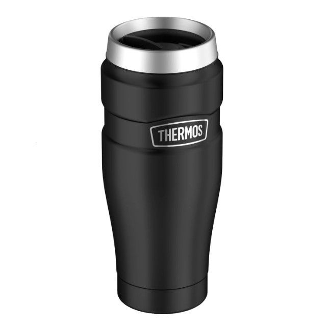 Termo Mug Thermos King 470ml Acero Inoxidable Negro-1