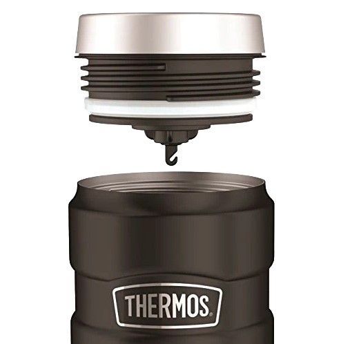 Termo Mug Thermos King 470ml Acero Inoxidable Negro-2