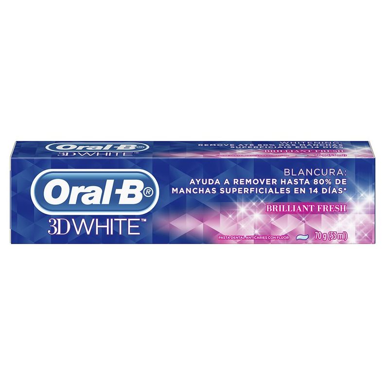 Pack 2 Pasta de dientes Oral-B 3Dwhite + 4 Repuestos P.clean-1