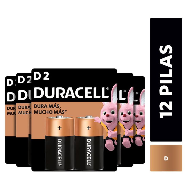 Pack 12 Pilas Alcalina Duracell Tamaño D / Superstore-0