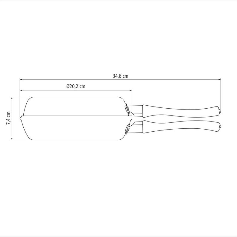 Sarten Tortillero Tramontina 20cm Doble-4