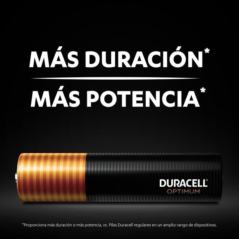 Pack 3 blíster Pila alcalina Duracell optimum AAAx6-4