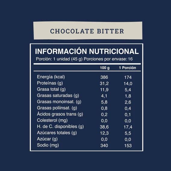 Wild Protein Vegana Chocolate Bitter 16 unidades-3