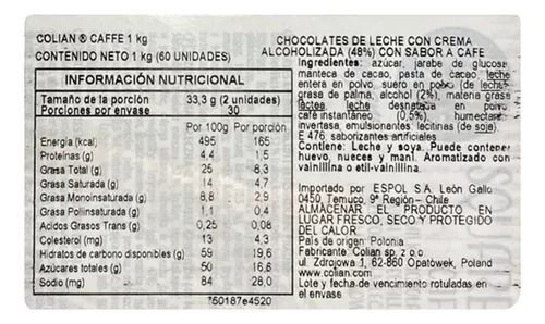 Pack 4 Cajas Bombones Goplana Rellenos Sabor Café 1Kg-3