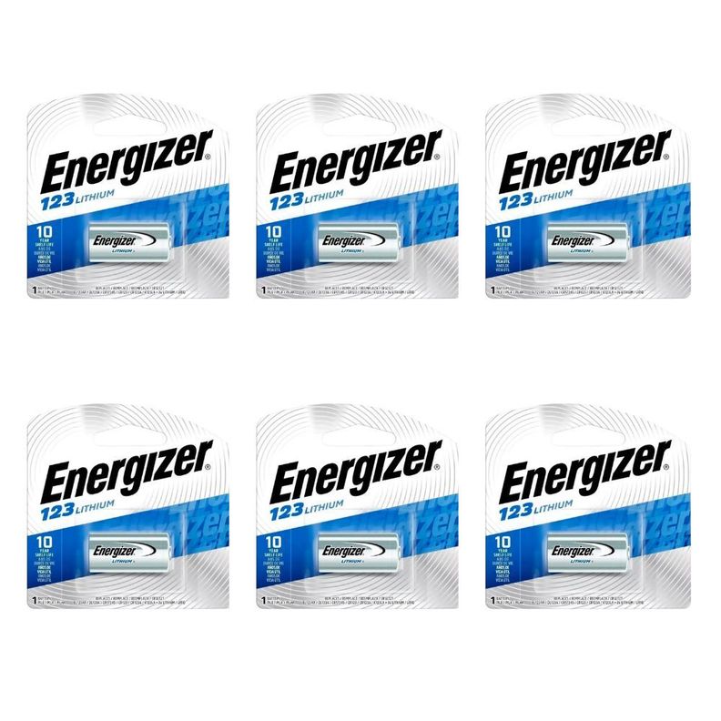 Pila Energizer Fotografica Litio 123 6 Unidades