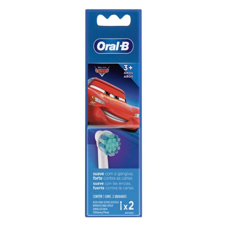 Repuesto Cepillo De Dientes Eléctrico Oral-B Cars x2ud-0