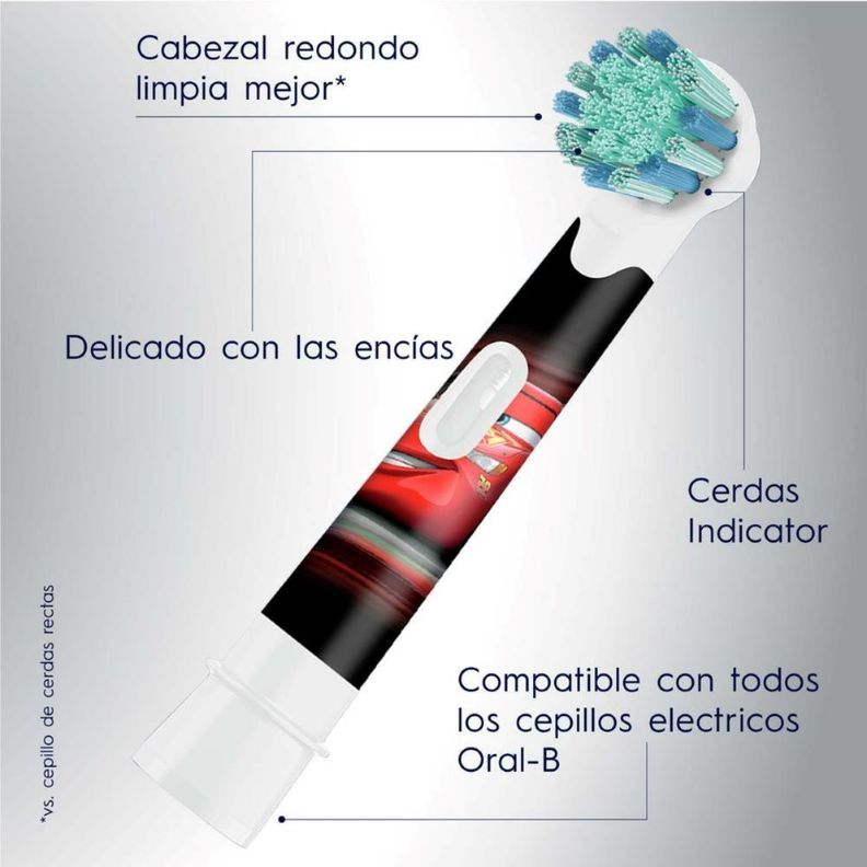 Repuesto Cepillo De Dientes Eléctrico Oral-B Cars x2ud-3