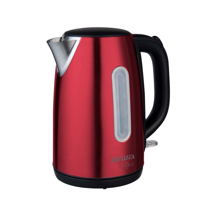 Hervidor Eléctrico Aiwa Acero Inoxidable 1.7L Rojo-0