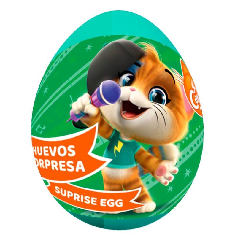Huevo Sorpresa Brickell 44 Gatos x 12ud-1