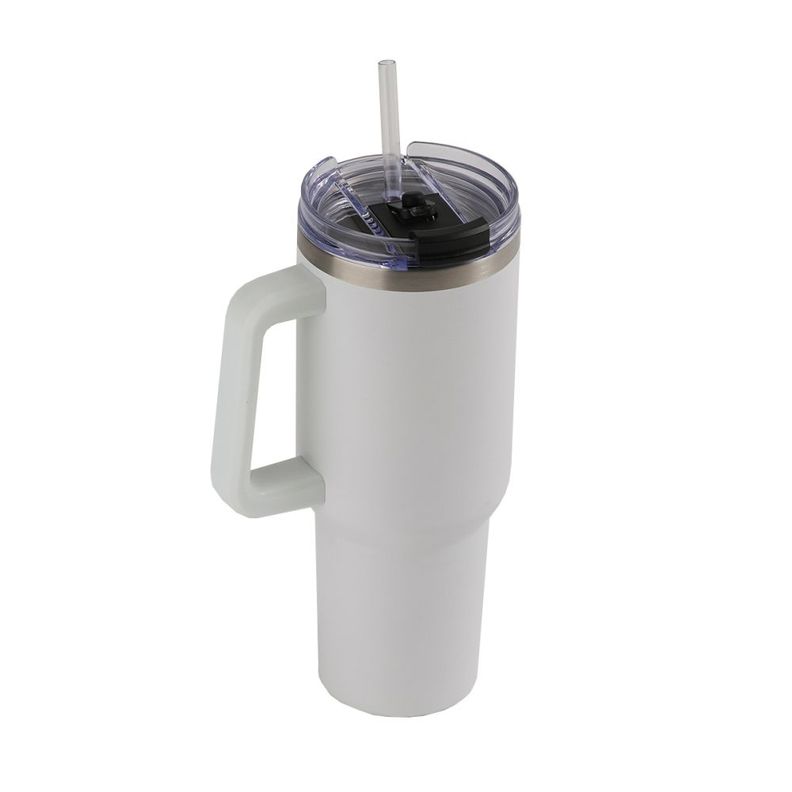 Termo Mug Quencher Thermos 1,2Lt Acero Inoxidable Blanco-3