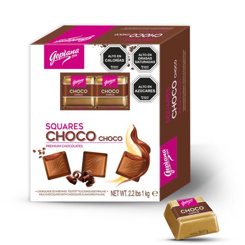 Pack Chocolate Goplana Choco Choco 1kg + 1 Almendra 1kg-1