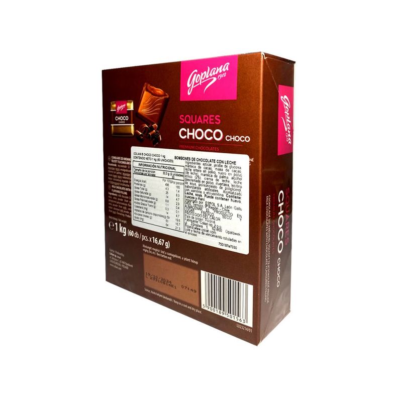 Pack Chocolate Goplana Choco Choco 1kg + 1 Almendra 1kg-2