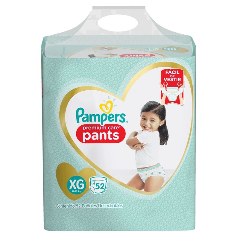 Pampers Pañal  Pants Premium Care XG x 52 Uds-0