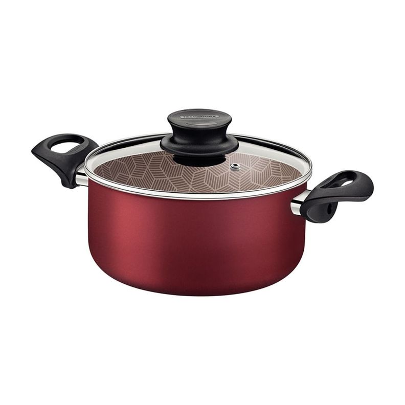 Cacerola Dos Asas Tramontina Aluminio Antiadherente 24cm-0