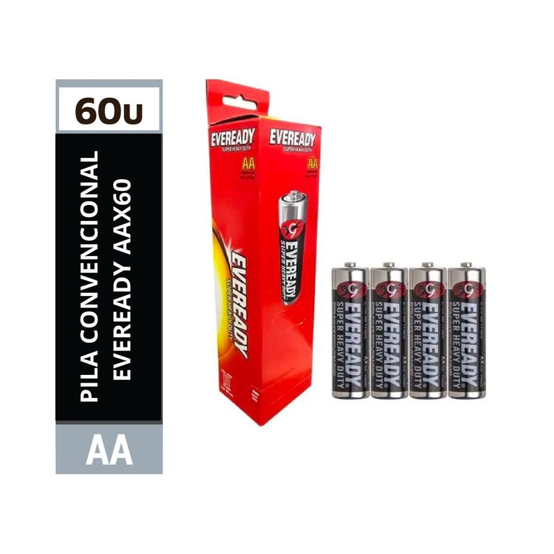 Pila Convencional Eveready Aa Extra Duración X60/ Superstore-1