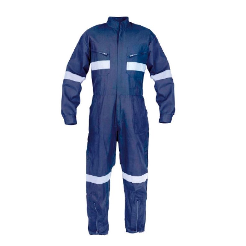 Overol Poplin Con Reflectante Azul Talla XL-0