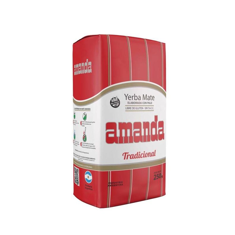Pack 20 Yerba Mate Amanda Tradicional 250gr-3