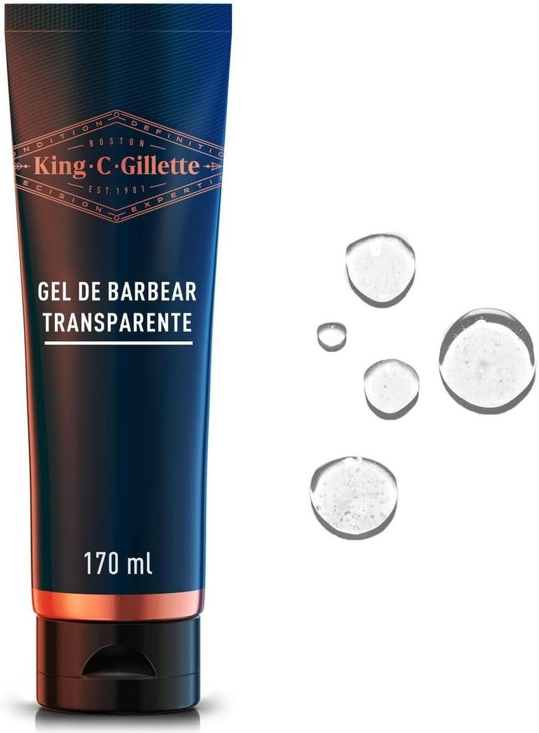Gel de Afeitar Gillete King C 170 ml-0