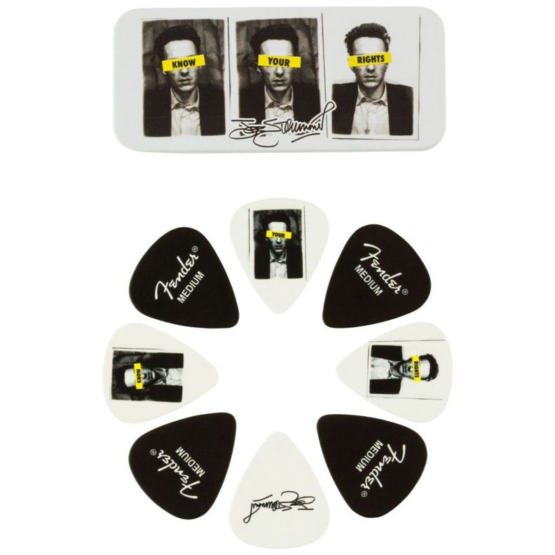 Lata de puas Joe Strummer medium Fender x8 unid.