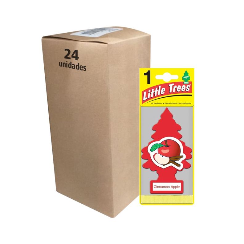 Pack 24 Pinos Aromáticos Little Trees Aroma Canela Manzana-0
