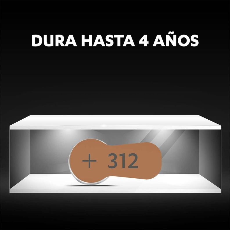 Pack 36 Pilas Duracell audífono tamaño 312-5