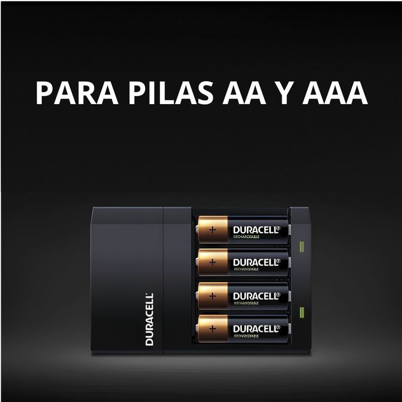 Pack Cargador Duracell De Pilas Aa/aaa + 4 Pilas Aa Recarg.-6