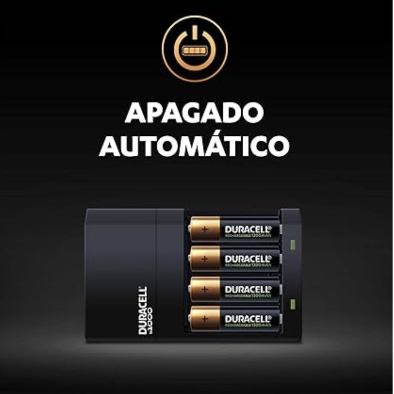 Pack Cargador Duracell De Pilas Aa/aaa + 4 Pilas Aa Recarg.-8