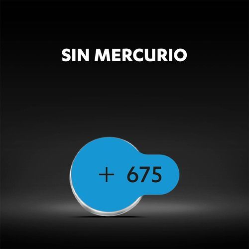 Pack 60 Pilas Duracell Audífono Tamaño 675-5