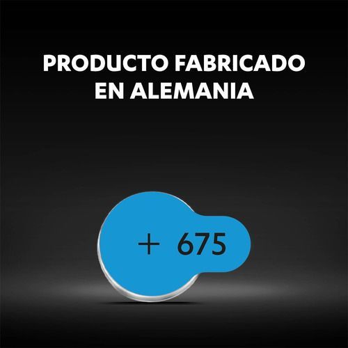 Pack 60 Pilas Duracell Audífono Tamaño 675-6