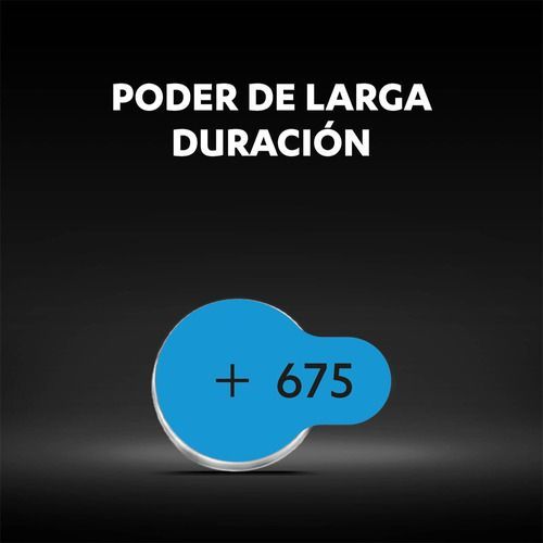 Pack 60 Pilas Duracell Audífono Tamaño 675-7